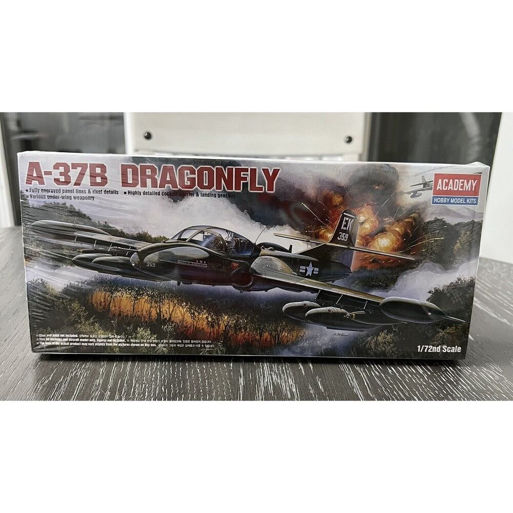 Academy A-37B Plane Hobby Model Kit 12461 Scale 1:72 New In Sealed Box